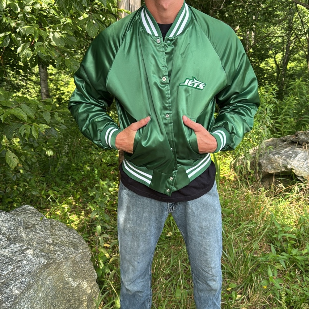 Vintage Chalk Line New York Jets Varsity Style Jacket